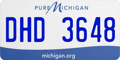 MI license plate DHD3648