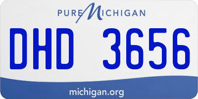 MI license plate DHD3656