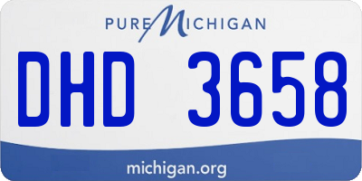 MI license plate DHD3658