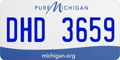 MI license plate DHD3659
