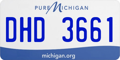 MI license plate DHD3661