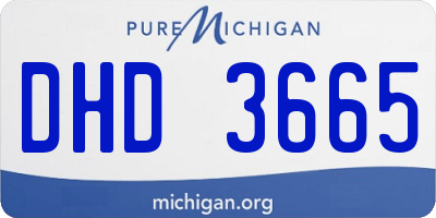 MI license plate DHD3665