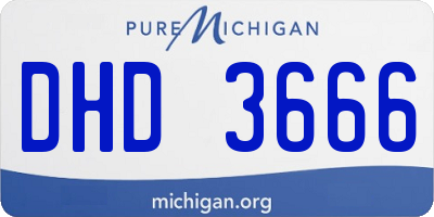 MI license plate DHD3666
