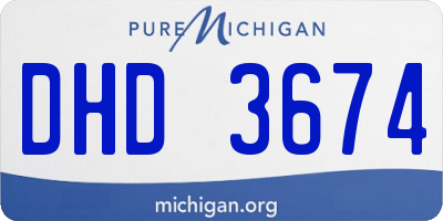 MI license plate DHD3674