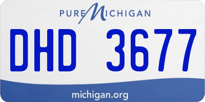 MI license plate DHD3677