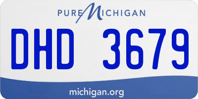 MI license plate DHD3679