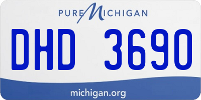 MI license plate DHD3690