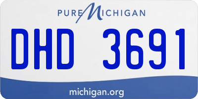 MI license plate DHD3691