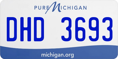 MI license plate DHD3693