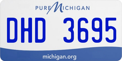MI license plate DHD3695