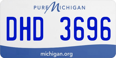 MI license plate DHD3696
