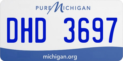 MI license plate DHD3697