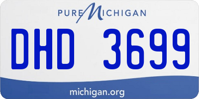 MI license plate DHD3699