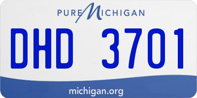 MI license plate DHD3701