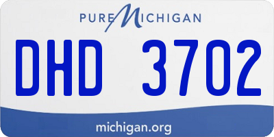 MI license plate DHD3702