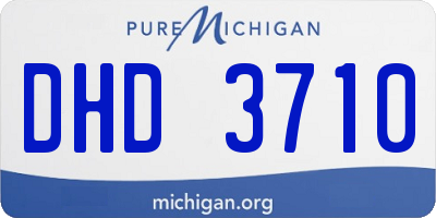 MI license plate DHD3710
