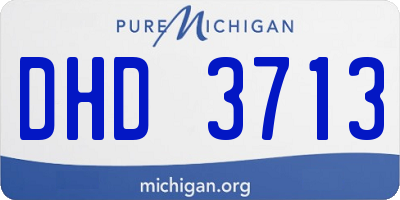 MI license plate DHD3713