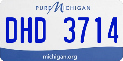 MI license plate DHD3714
