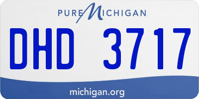 MI license plate DHD3717