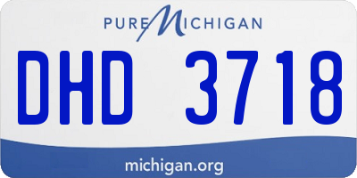 MI license plate DHD3718