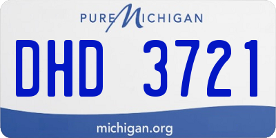 MI license plate DHD3721