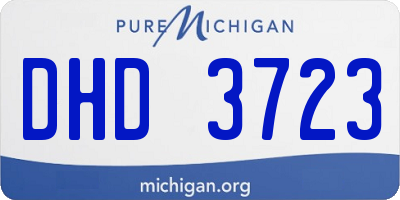 MI license plate DHD3723