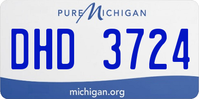 MI license plate DHD3724