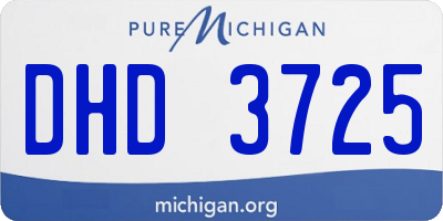 MI license plate DHD3725