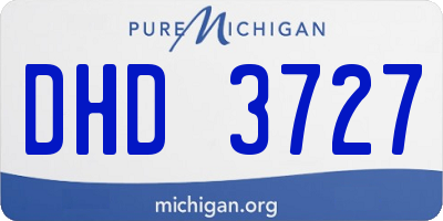 MI license plate DHD3727
