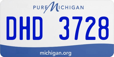 MI license plate DHD3728