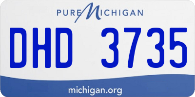 MI license plate DHD3735