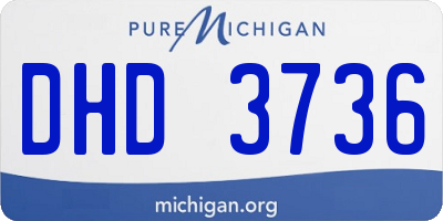 MI license plate DHD3736