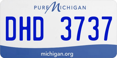 MI license plate DHD3737