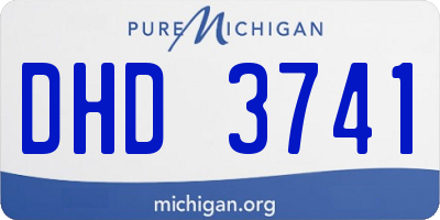 MI license plate DHD3741