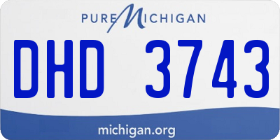 MI license plate DHD3743