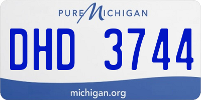 MI license plate DHD3744