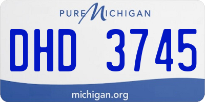 MI license plate DHD3745