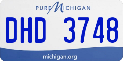 MI license plate DHD3748