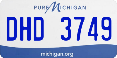 MI license plate DHD3749