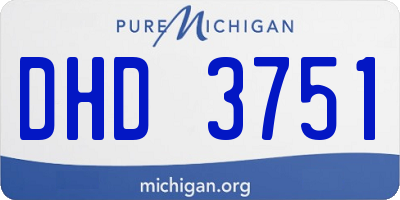 MI license plate DHD3751