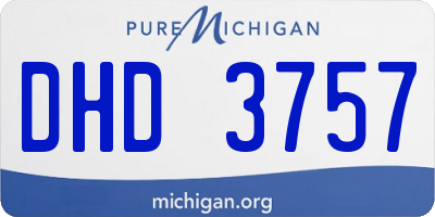 MI license plate DHD3757