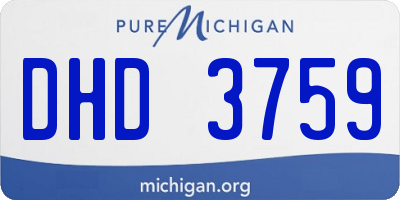 MI license plate DHD3759