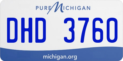 MI license plate DHD3760