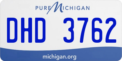MI license plate DHD3762