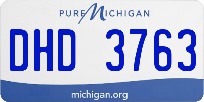 MI license plate DHD3763