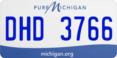 MI license plate DHD3766
