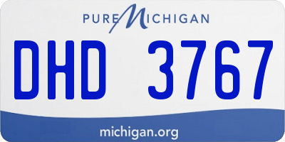 MI license plate DHD3767
