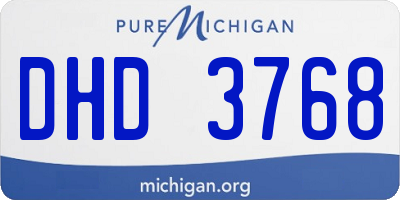 MI license plate DHD3768