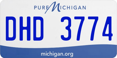 MI license plate DHD3774