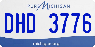MI license plate DHD3776
